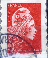 1599 Marianne ENGAGEE ROUGE (2) ADH Sans Valeur Et Sans Poids  OBLITERE  ANNEE 2018 - 2018-2023 Marianne L'Engagée