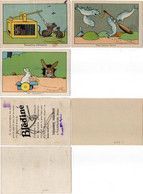 Benjamin RABIER -  3 Cartons Illustrés -  Souris, Lapins - Poissons - 1 POub Blédine Jacquemire     (120287) - Rabier, B.