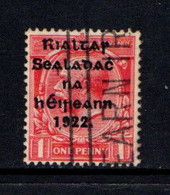 IRELAND    1922    1d  Scarlet    Opt  By  Thom    USED - Gebraucht