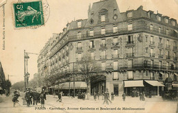 Paris 20ème * Carrefour , Avenue Gambetta Et Boulevard Ménilmontant - District 20