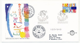 PAYS BAS - Enveloppe FDC - Nouveaux Membres De L'Union Européenne - 1/1/1993 - DEN HAAG - Idées Européennes