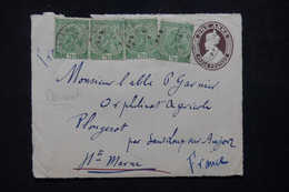 INDE - Devant D'entier Postal + Compléments De Valanadu En 1924 Pour La France - L 81613 - 1911-35 King George V