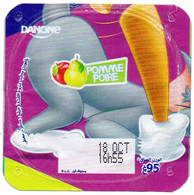 Opercule Cover Yaourt Yogurt " Danone " Tom & Jerry Disney Apple Pear Pomme Poire Yoghurt Yoghourt Yahourt Yogourt 2020 - Coperchietti Di Panna Per Caffè