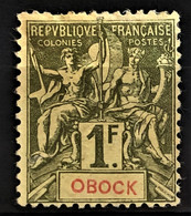 OBOCK 1892 - Canceled - YT 44 - 1F - Oblitérés