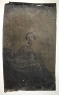 TRÈS Ancienne Photo Panotype ( Pannotype ) Vers 1860 - « Portrait De Jeune Femme » . - Antiche (ante 1900)