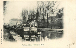 Port Sur Saone * 1903 * La Péniche MASCARET * Bateaux Et Port * Thème Batellerie Péniches Barge Chaland - Andere & Zonder Classificatie