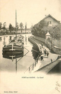 Port Sur Saone * 1903 * Halage D'une Péniche * Le Canal * Thème Batellerie Péniches Barge Chaland - Andere & Zonder Classificatie