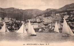 Monaco - Régates Devant Monté-Carlo (Quillards) Edition Baylone Frères, Carte B.F. N° 231 Non Circulée - Segeln