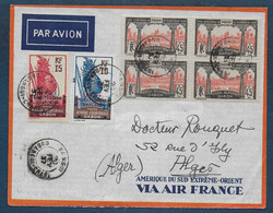 Oubangui  -  Enveloppe Par Avion  De BANGUI   Pour Alger - Storia Postale