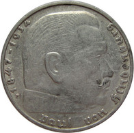 LaZooRo: Germany 5 Mark 1936 D XF - Silver - 5 Reichsmark