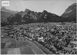 Flugaufnahme Maienfeld GR Mit Bahnlinie - Maienfeld