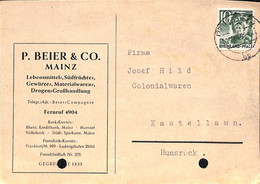 Allemagne Zone Française  1949  Lettre De Mainz   (G0265) - Other & Unclassified