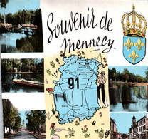 91 / SOUVENIR DE MENNECY / CARTE DEPARTEMENT / 1966 - Mennecy