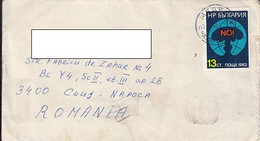 92438- ANTI NUCLEAR CAMPAIGN STAMP ON COVER, 1982, BULGARIA - Storia Postale