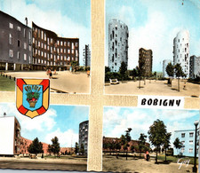 93 / BOBIGNY / GROUPE DE BOBIGNY / LA PLACE DES NATIONS UNIES / RUE LUXEMBOURG / RUE ATHENES / LES TOURS / RARE - Bobigny