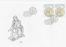 3572 FDC Slovensko Bratislava 1993, Navidad - Cartas & Documentos