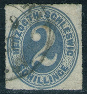 Elmshorn Auf 2 Shillinge Grauultramarin - Schleswig Holstein Nr. 16 - Schleswig-Holstein