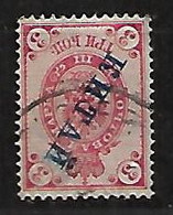 RUSSIA 1899  OFFICES ABROAD IN CHINA 3 KRONAS CARMINE - Chine