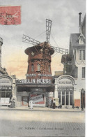 PARIS - 18° - LE MOULIN ROUGE - 82 Boulevard De Clichy - Superbe CPA N° 54 Colorisée Postée En 1906 - Madame Méphisto - District 18