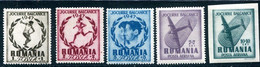 ROMANIA 1948 Balkan Games MNH / **. Michel 1096-100 - Nuovi