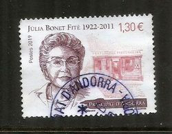 Mme Júlia Bonet Fité, Fondatrice De Perfumeria Júlia., Année 2019, Timbre Oblitéré, 1 ère Qualité - Used Stamps