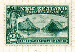 NOUVELLE ZELANDE - (Colonie Britannique) - 1898 - N° 81 - 2 S. Veret-bleu - (Entrée De La Passe Milford) - Nuevos