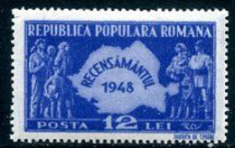 ROMANIA 1948 National Census  MNH / **. Michel 1093 - Neufs
