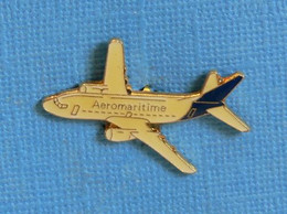 1 PIN'S //  ** AVION BIRÉACTEURS / AÉROMARITIME AIRBUS A320-232 ** . (Prodimport) - Avions