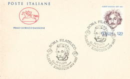 Italy 1979 FDC CAVALLINO Centenary Birthday Albert Einstein 1921 Nobel Prize In Physics - Albert Einstein