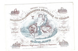 1 Carte Visite Suuccursale De La Compagnie Générale Des Vignobles Dehayes Négociant En Vins & Liqueurs  13x9cm - Porcelaine