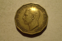 1942 - Grande Bretagne - Great Britain - THREE PENCE, GEORGE VI, KM 849 TTB - F. 3 Pence