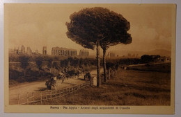 Roma - Acquedotto Di Claudio Sulla Via Appia - Botticelle, Carrozze, Carretti, Animata - Ed. Alterocca Terni - Panoramic Views