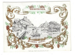 1 Carte Visite NIersteiner  Première Qualité  Lith. Gyselinck   11x 8 Cm - Porcelaine