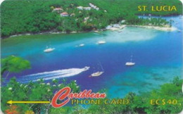 STLUCIA : 137B EC$40 Marigot Bay USED - Sainte Lucie