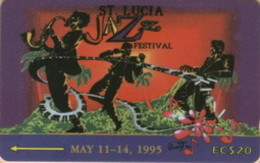 STLUCIA : 019A EC$20 Jazz Festival 1995 USED - Santa Lucía