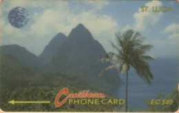 STLUCIA : 012C EC$40 The Pitons II USED - Santa Lucía