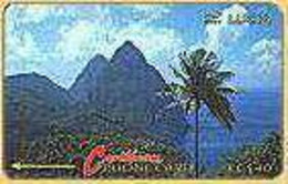 STLUCIA : 007C EC$40 The Pitons USED - Santa Lucia