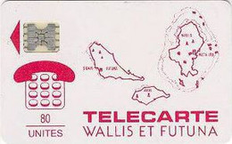 WALLISFUT : WAF02 80u Red SI-5ab Island Group MINT - Wallis Y Futuna