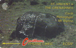 STVINCENT : 010B EC$20 Petroglyph USED - St. Vincent & The Grenadines