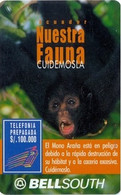 ECUADOR : BSP102F 100 SPIDER MONKEY (30 Days Sticker Over 45 Days) USED - Ecuador