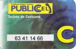 ECUADOR : ECU997 S/.5000 PUBLICEL Tarj. Consumo (paper) USED - Ecuador