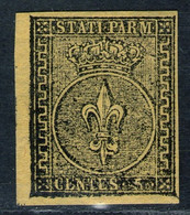 PARMA - Governo Provvisorio - 5 Cent Gelb - Sassone # 1 - Postfrisch - Geprüft Caffaz - Parma