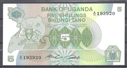Uganda 5 Shillings 1982 UNC - Uganda