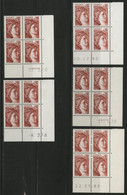 N° 1965 5 Coins Datés Du 10ct TYPE SABINE DE GANDON Neufs ** (MNH) TB. Voir Description - 1970-1979