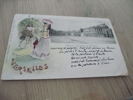 CPA 78 Yvelines Versailles Façade Principale Du Château Illustrée Par Abeille 1898 - Versailles (Château)