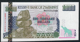 ZIMBABWE  P12a 1000 DOLLARS  2003 #WM  Signature 3 G&D    UNC. - Simbabwe