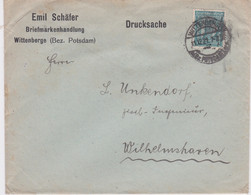 Germany-1921 (December 11th) Weimar Republic Inflation Period 15 Pf Green On Stamp Dealer Of Wittenberge Letter Cover - Storia Postale