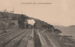 LE CELLIER. - Tunnel De La Saulzaie. Arrivée Du Train - Le Cellier