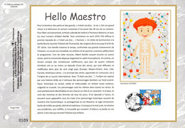 2017 : " HELLO MAESTRO " Sur Feuillet CEF 1er Jour Sur Soie. N° YT 5171. Parfait état FDC - Bandes Dessinées