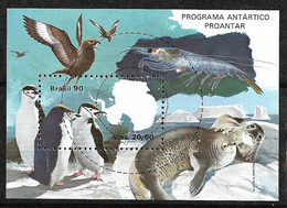 Brésil  Bloc   N° 71    Neuf * *     B/TB     - Fauna Antártica